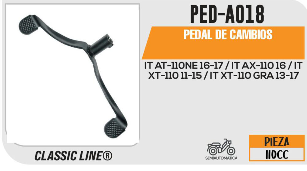 PEDAL DE CAMBIOS NEGRO