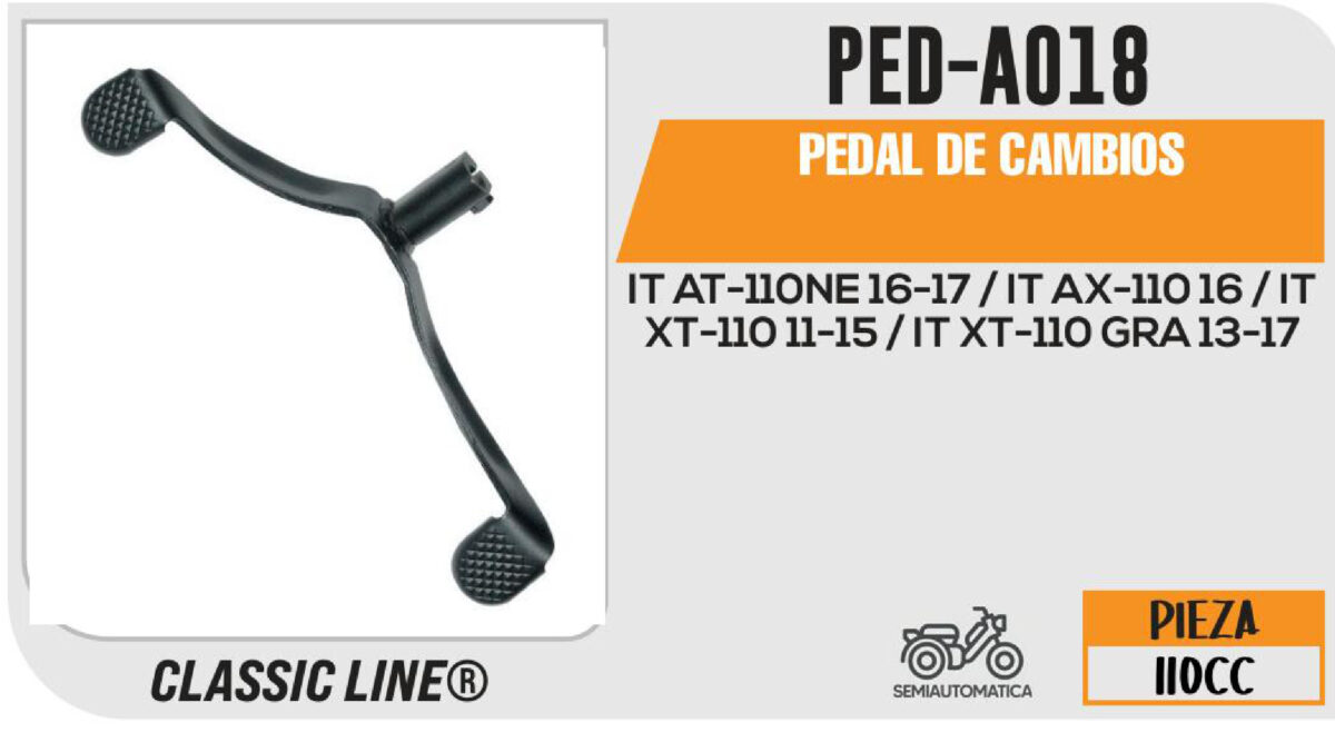 PEDAL DE CAMBIOS NEGRO