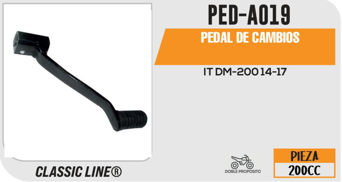 PEDAL DE CAMBIOS NEGRO