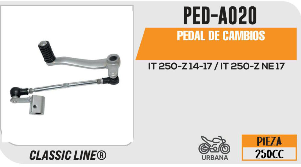 PEDAL DE CAMBIOS CROMADO