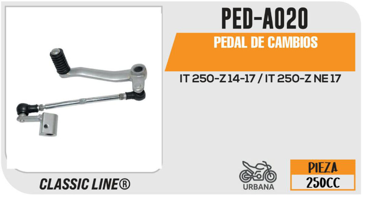 PEDAL DE CAMBIOS CROMADO