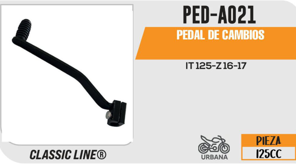 PEDAL DE CAMBIOS NEGRO