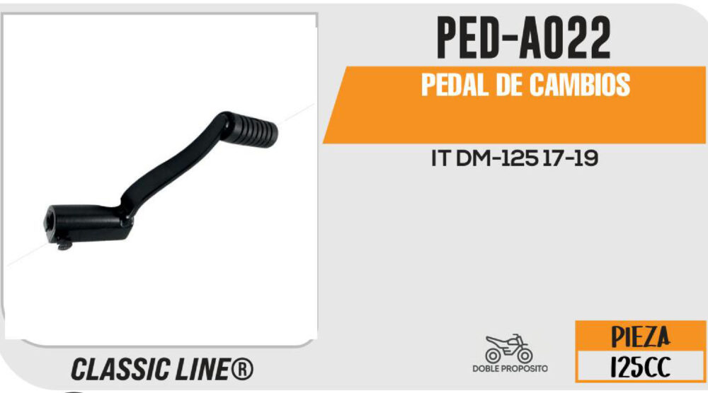 PEDAL DE CAMBIOS NEGRO