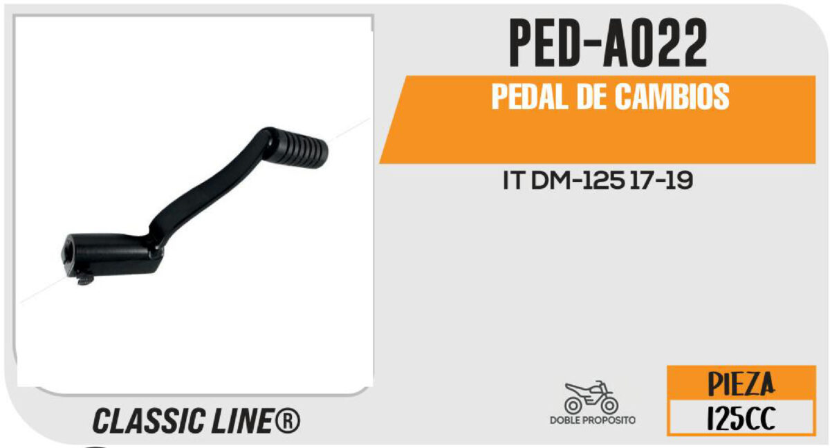PEDAL DE CAMBIOS NEGRO
