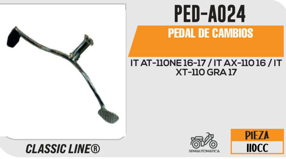 PEDAL DE CAMBIOS CROMADO
