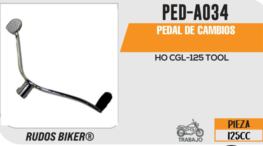 PEDAL DE CAMBIOS CROMADO