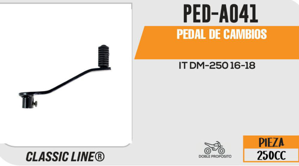 PEDAL DE CAMBIOS NEGRO
