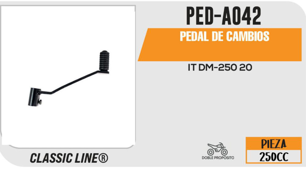PEDAL DE CAMBIOS NEGRO