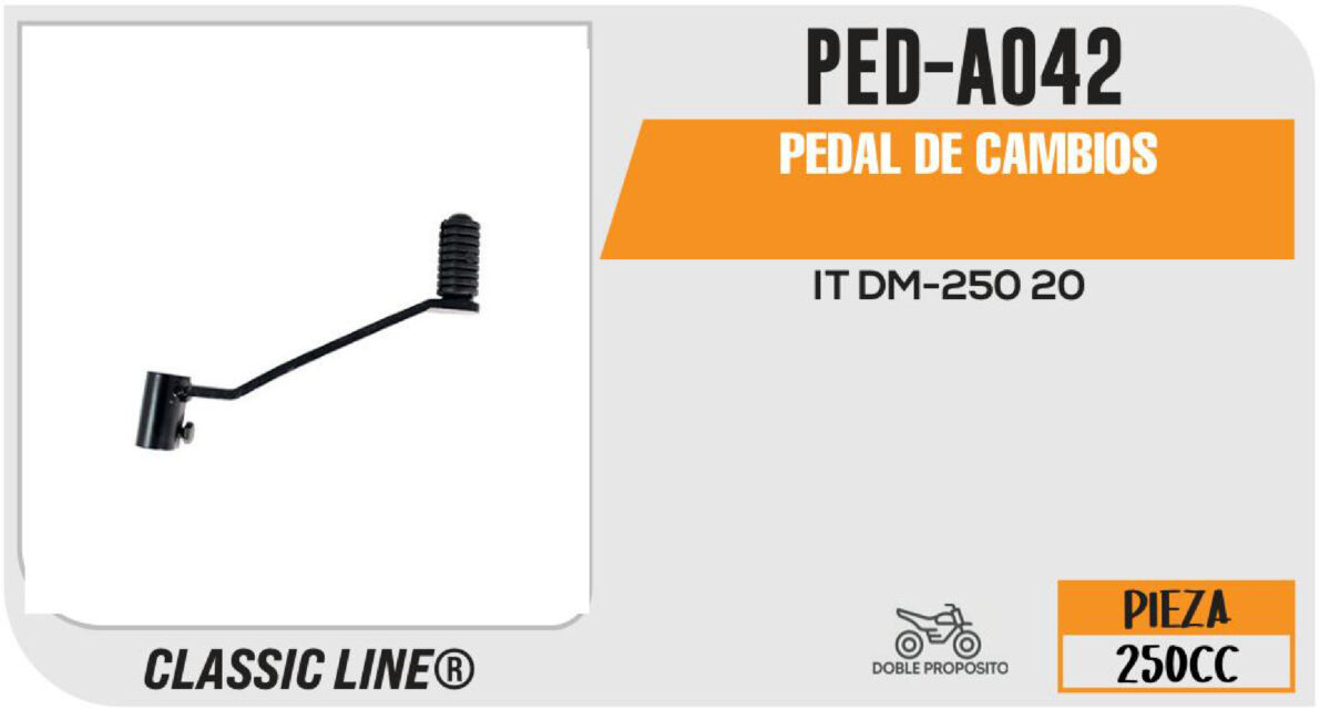 PEDAL DE CAMBIOS NEGRO