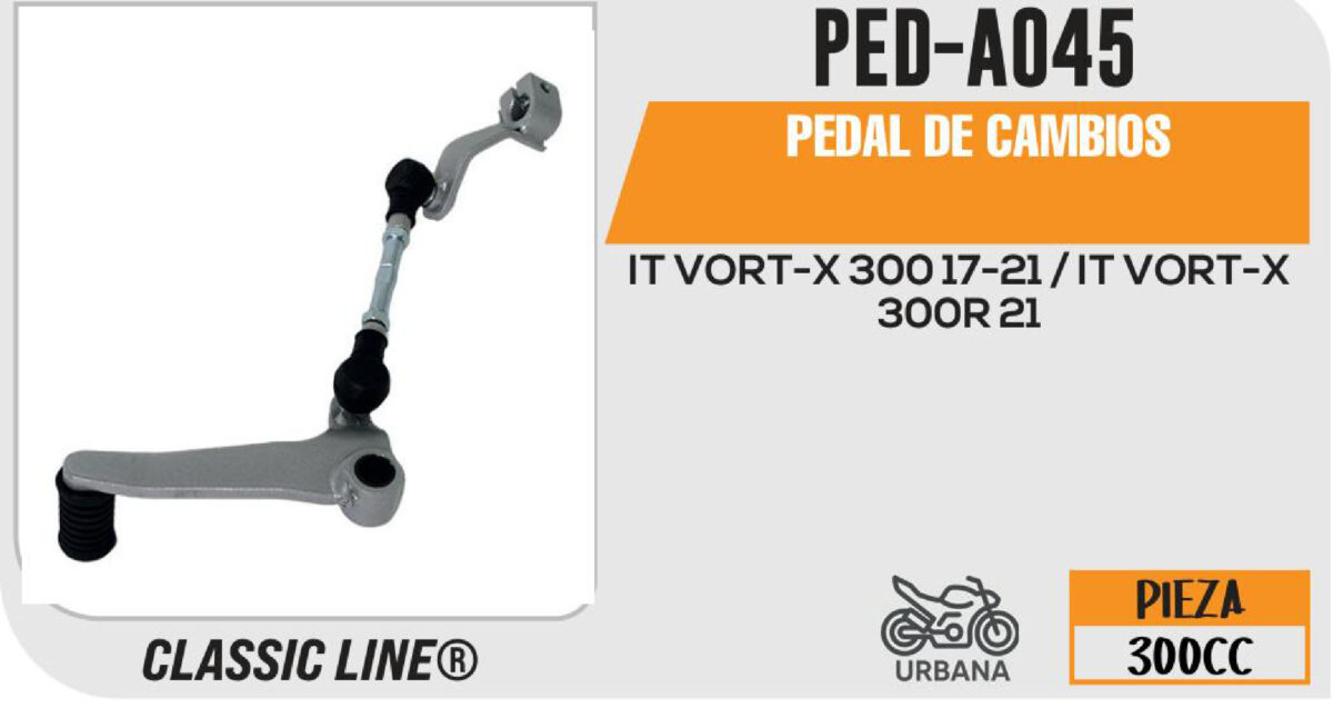 PEDAL DE CAMBIOS CROMADO