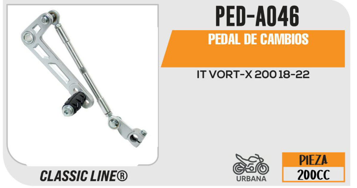 PEDAL DE CAMBIOS CROMADO