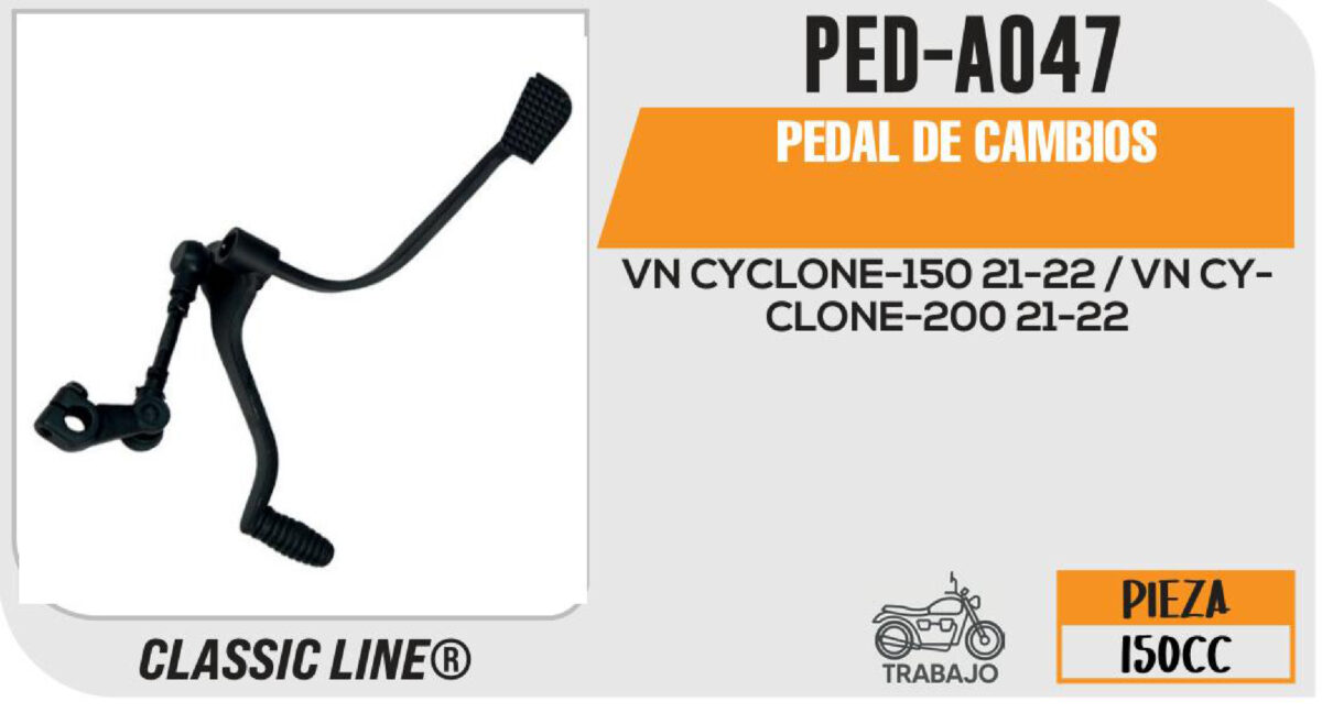 PEDAL DE CAMBIOS NEGRO