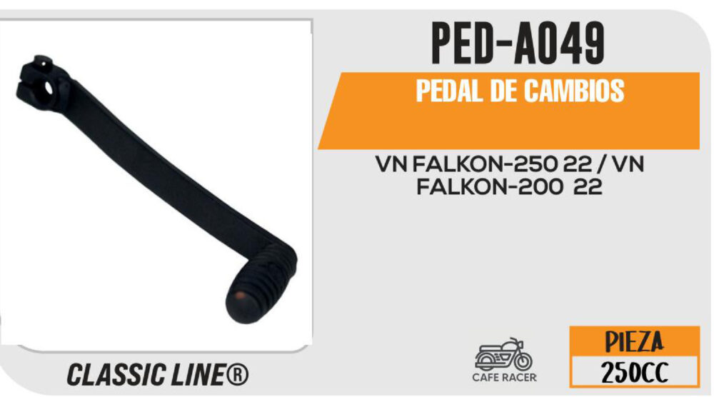 PEDAL DE CAMBIOS NEGRO