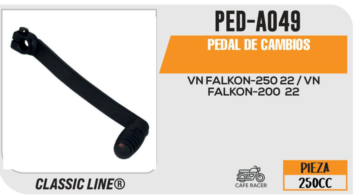 PEDAL DE CAMBIOS NEGRO
