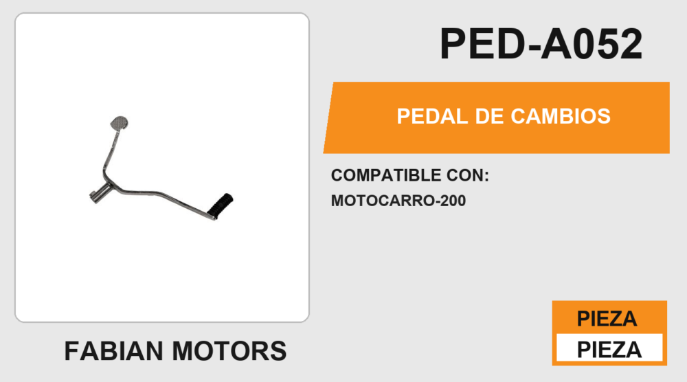 PEDAL DE CAMBIOS