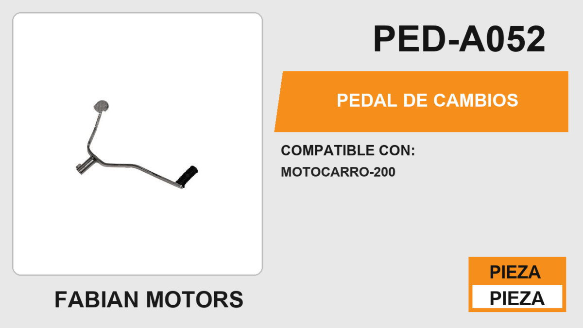 PEDAL DE CAMBIOS