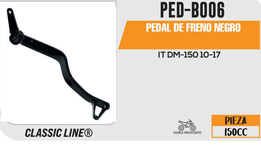 PEDAL DE FRENO NEGRO