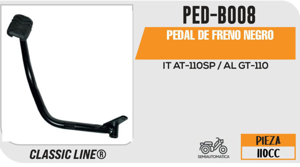 PEDAL DE FRENO NEGRO