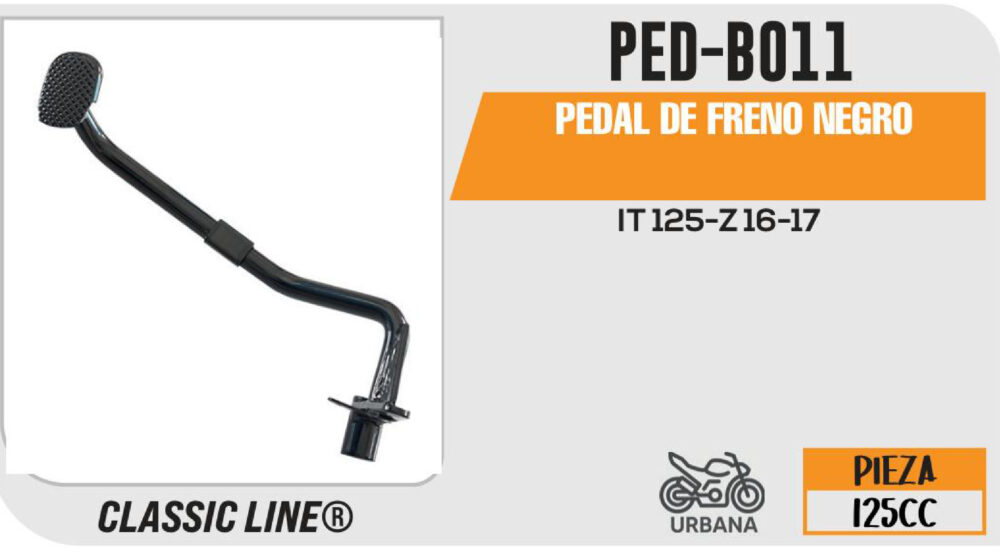 PEDAL DE FRENO NEGRO