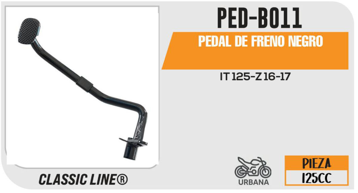 PEDAL DE FRENO NEGRO