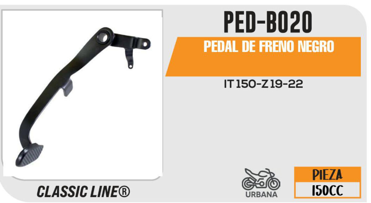 PEDAL DE FRENO NEGRO