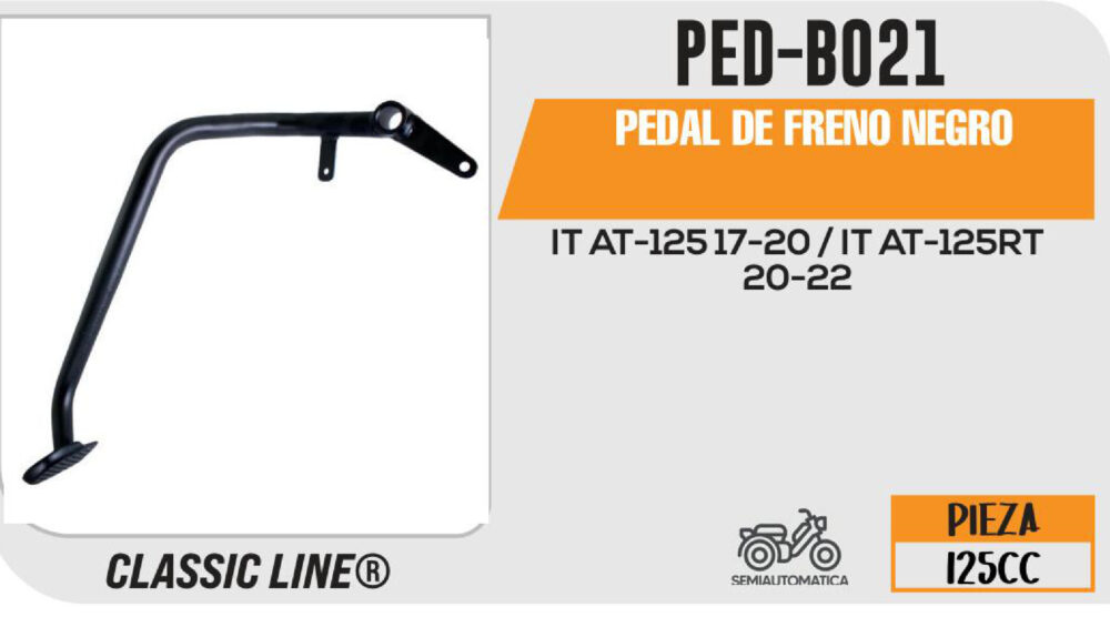 PEDAL DE FRENO NEGRO