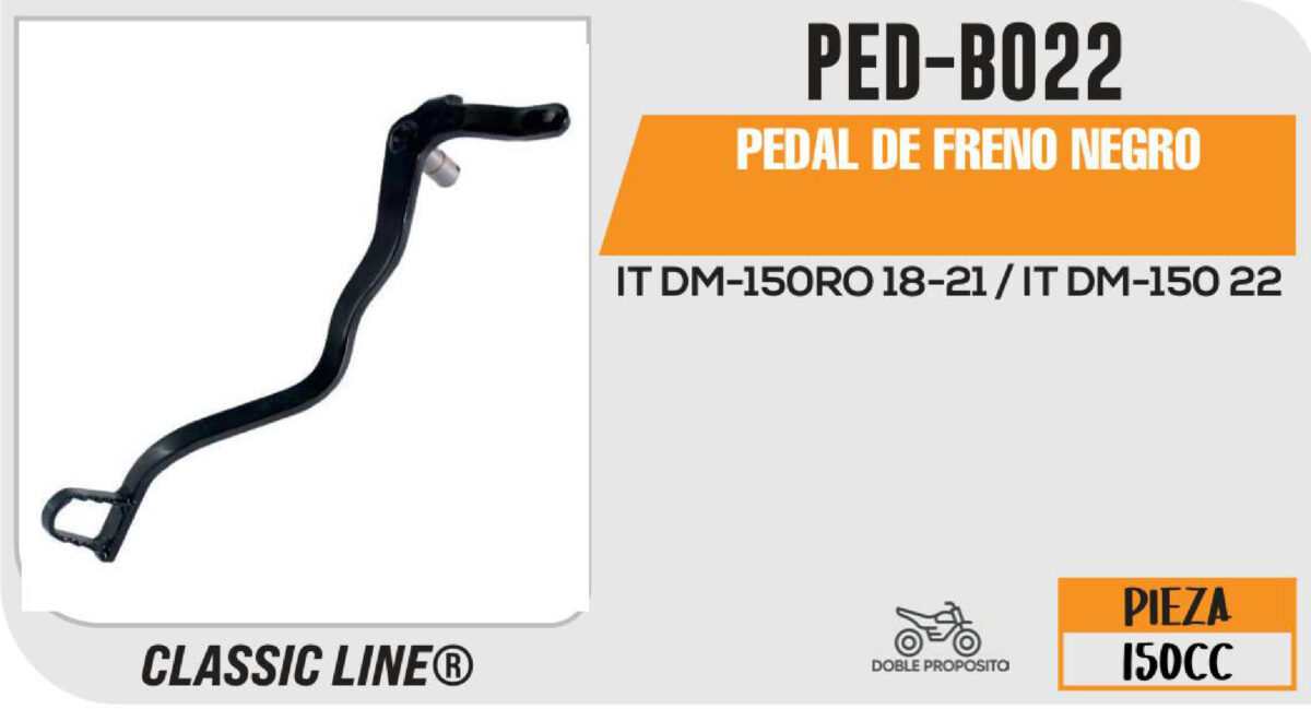 PEDAL DE FRENO NEGRO