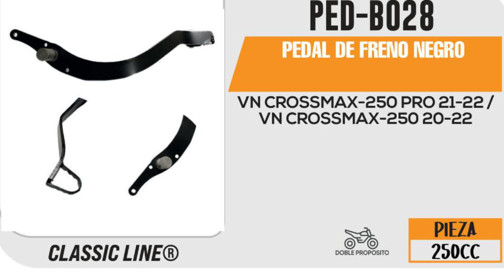 PEDAL DE FRENO NEGRO