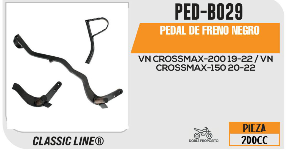 PEDAL DE FRENO NEGRO