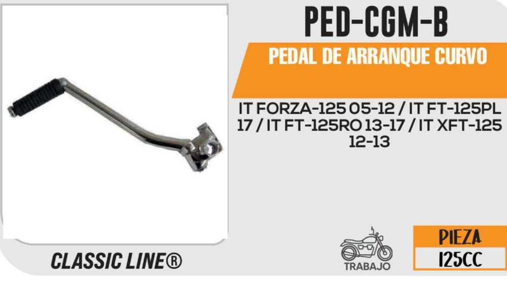 PEDAL DE ARRANQUE CURVO