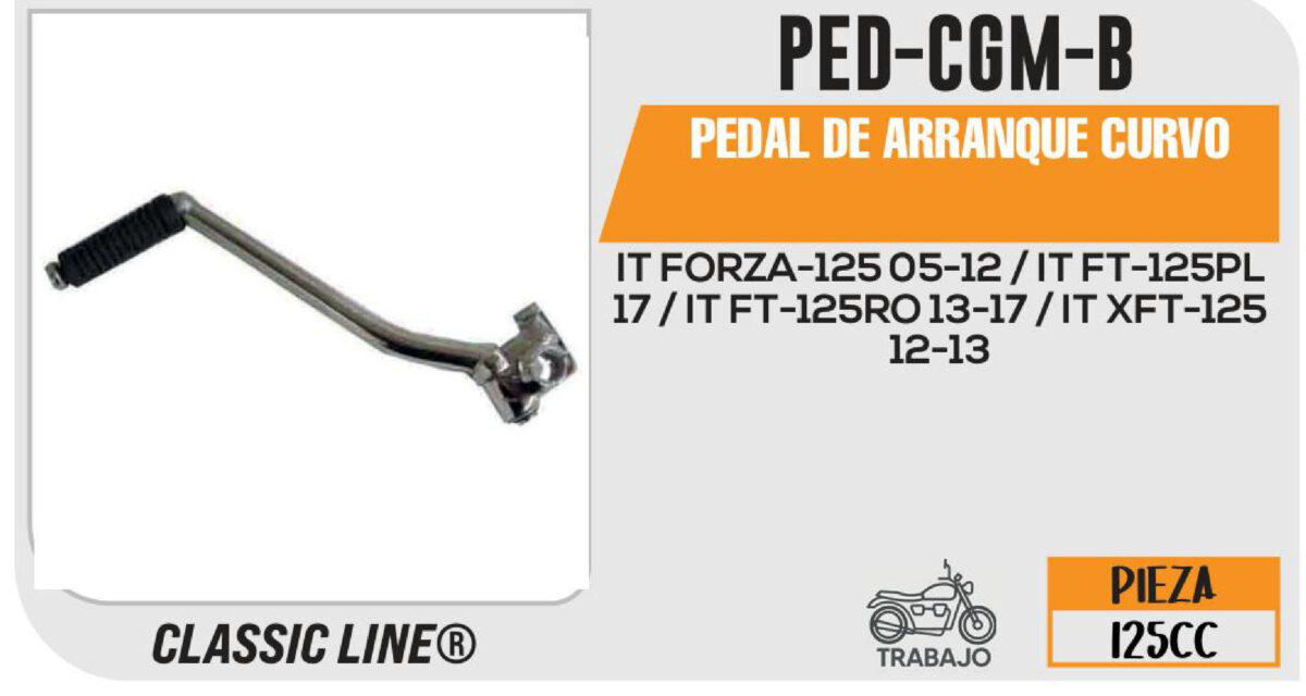 PEDAL DE ARRANQUE CURVO