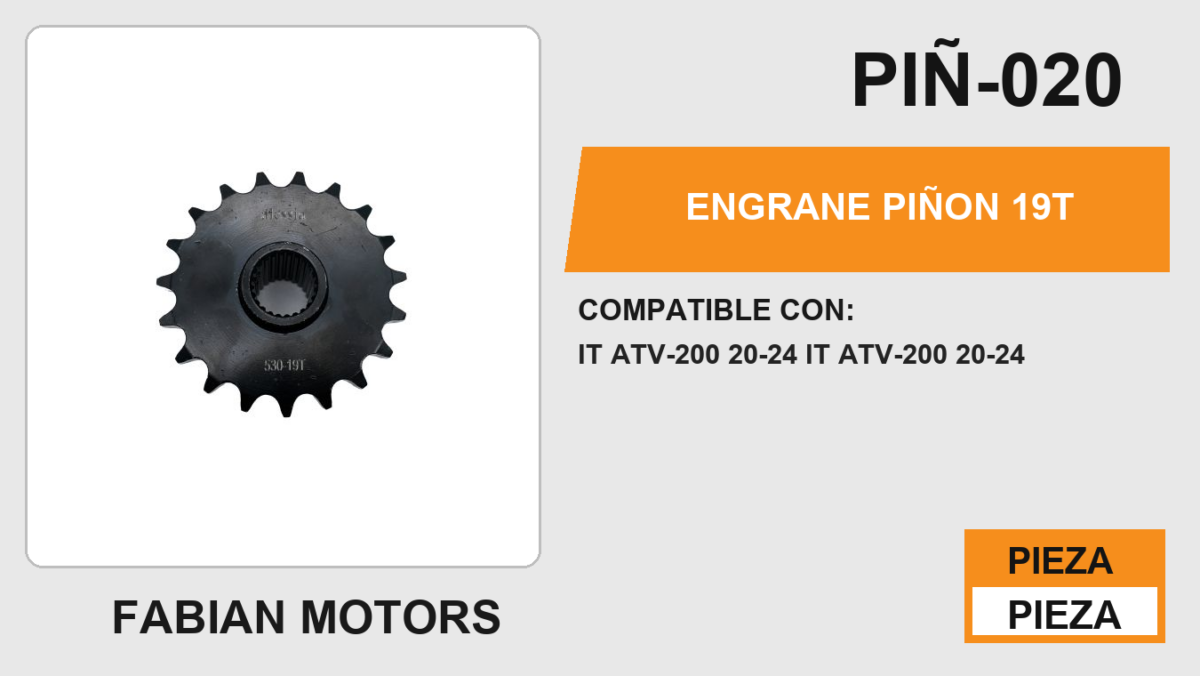 ENGRANE PIÑON 19T