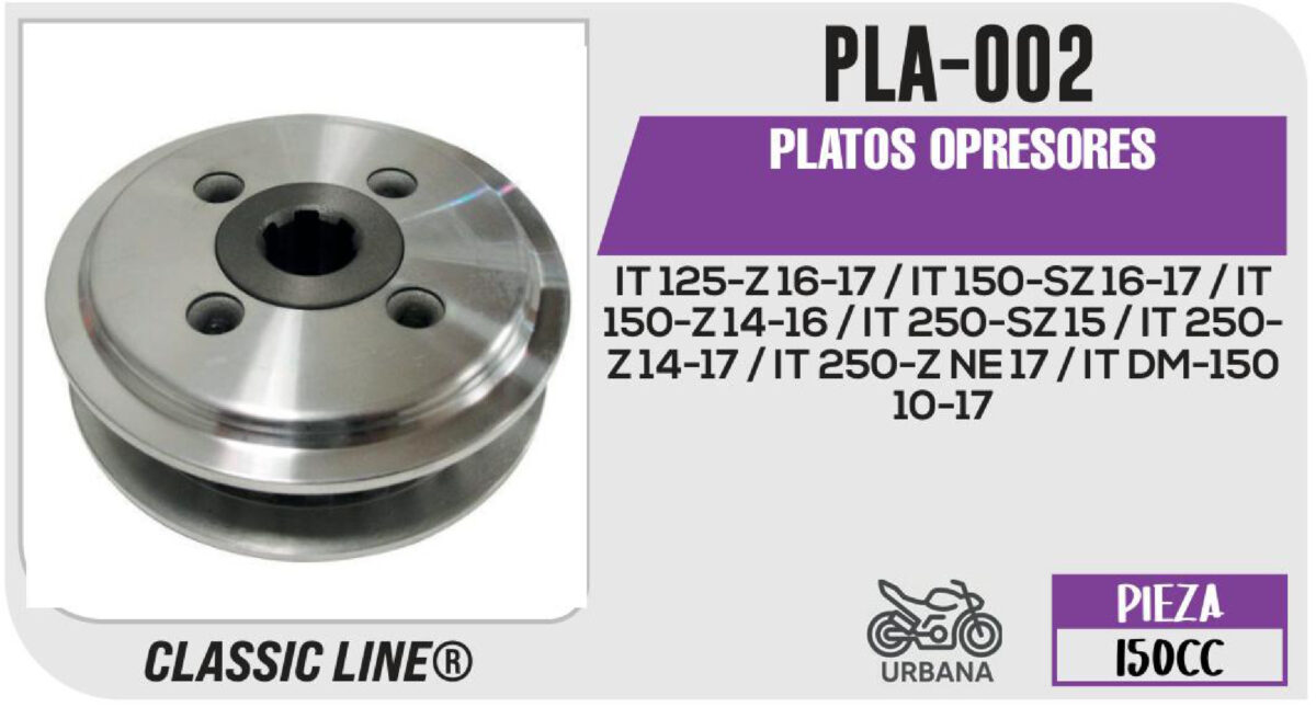 PLATOS OPRESORES