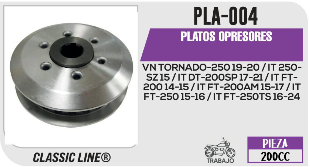 PLATOS OPRESORES