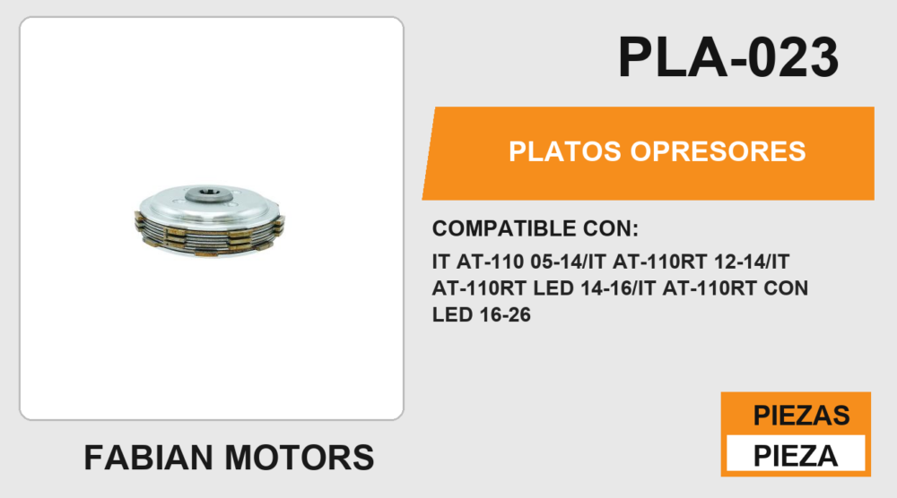 PLATOS OPRESORES