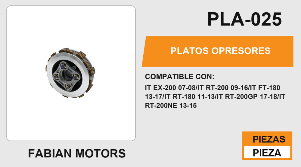 PLATOS OPRESORES