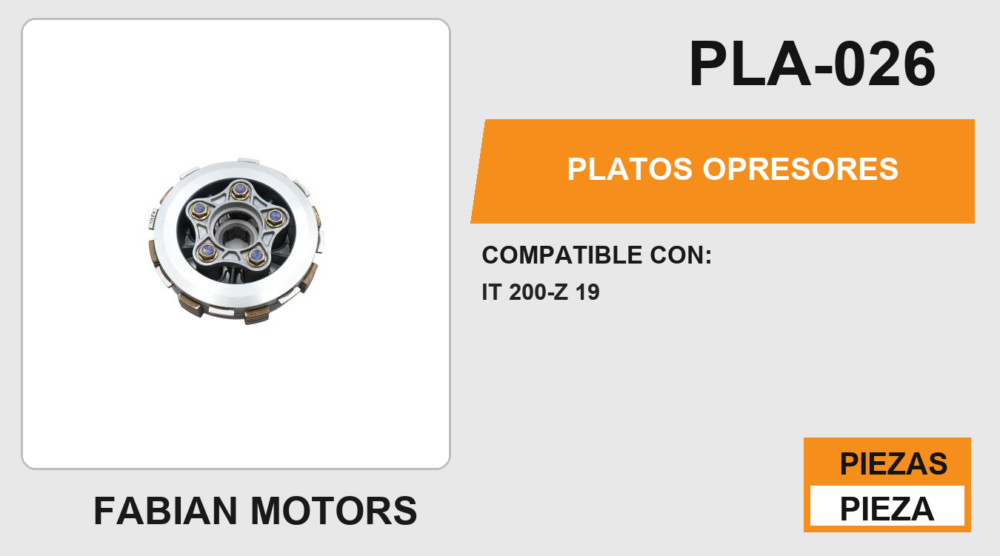 PLATOS OPRESORES