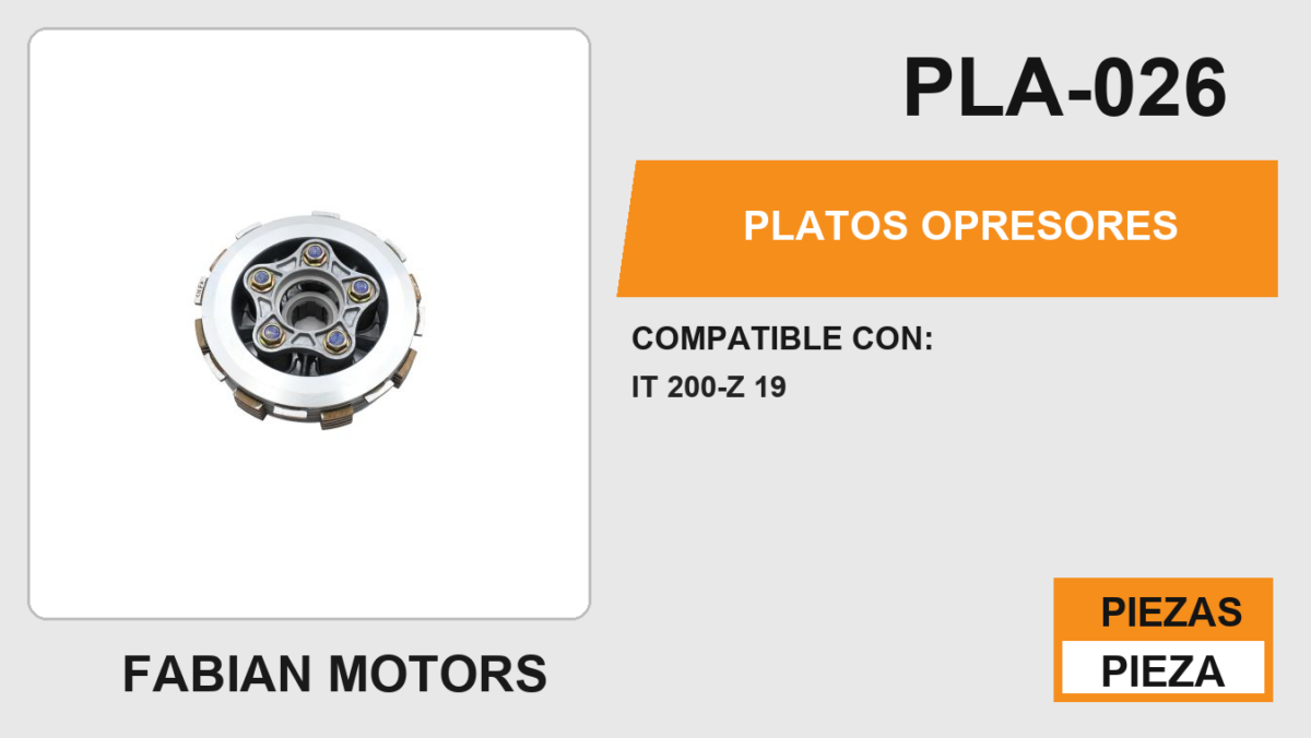 PLATOS OPRESORES