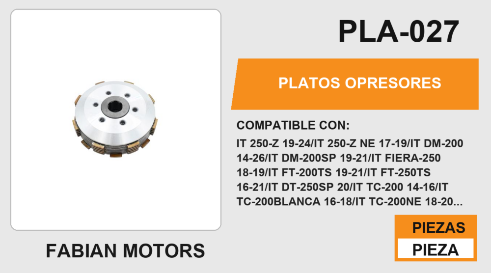 PLATOS OPRESORES