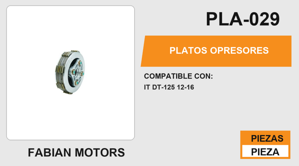 PLATOS OPRESORES