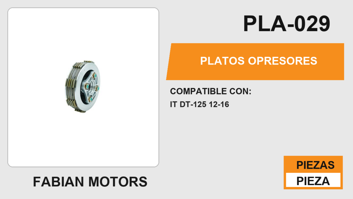 PLATOS OPRESORES