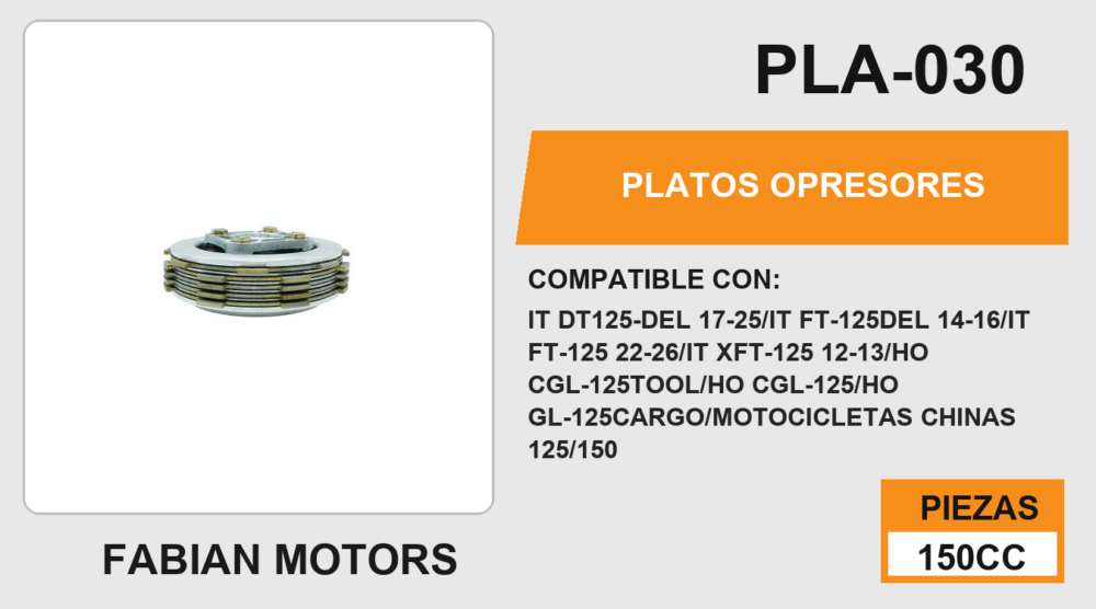 PLATOS OPRESORES