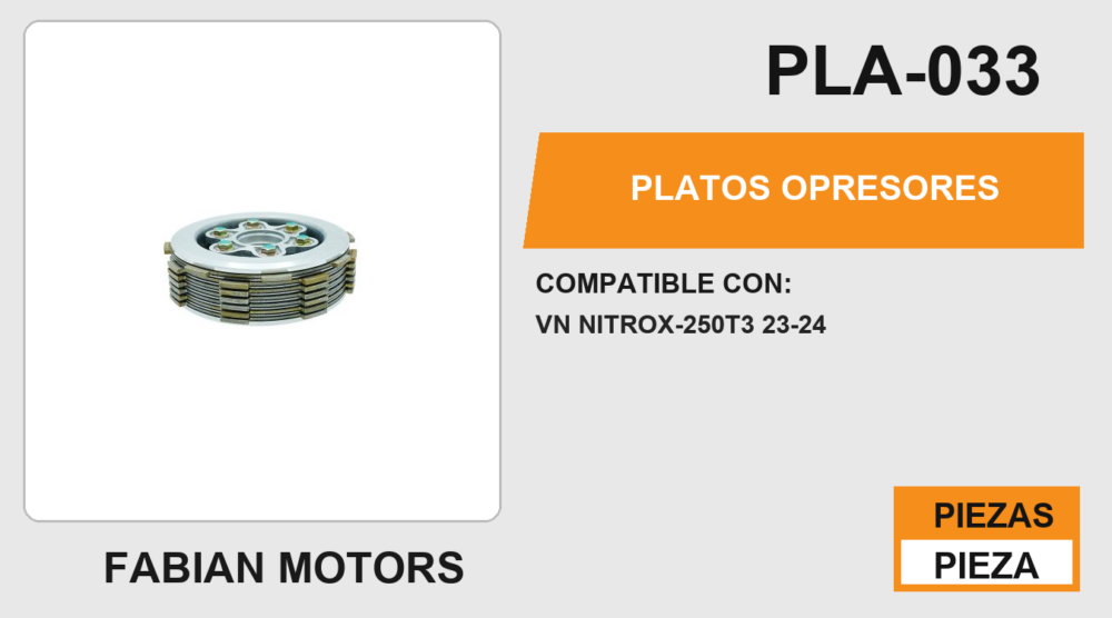 PLATOS OPRESORES