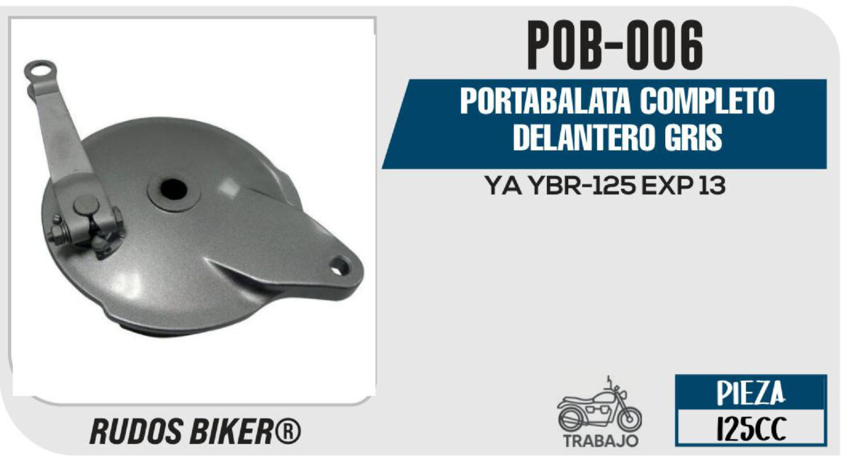 PORTA BALATA COMPLETO DELANTERO GRIS