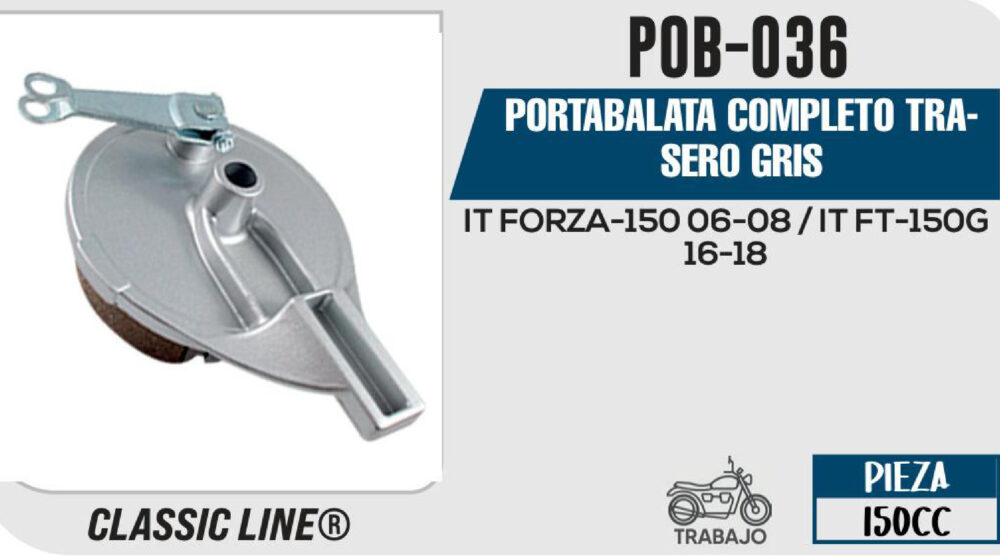 PORTABALATA COMPLETO TRASERO GRIS