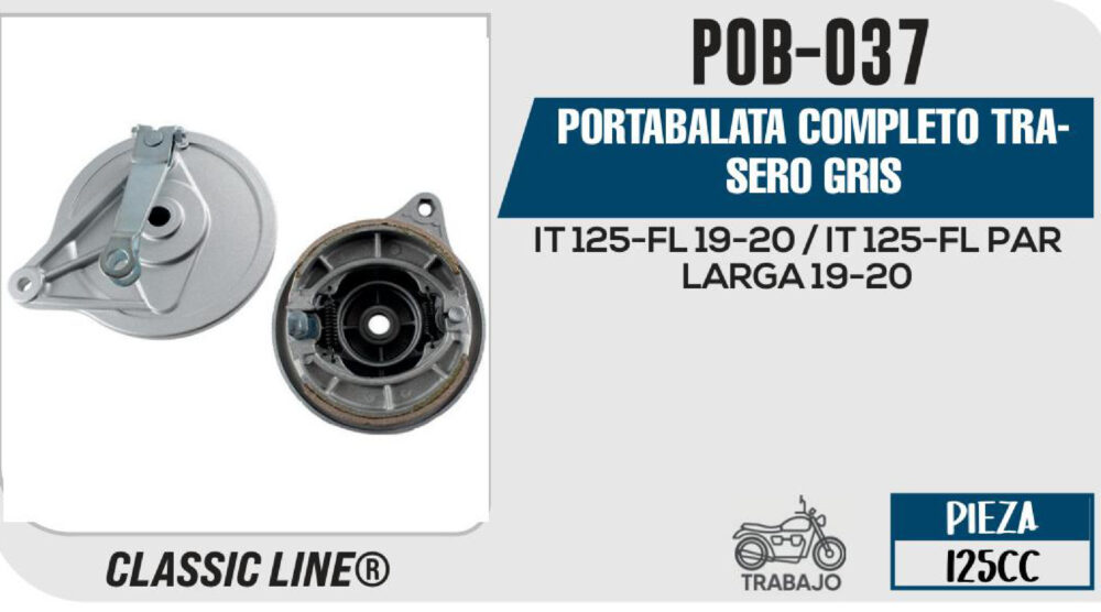 PORTABALATA COMPLETO TRASERO GRIS