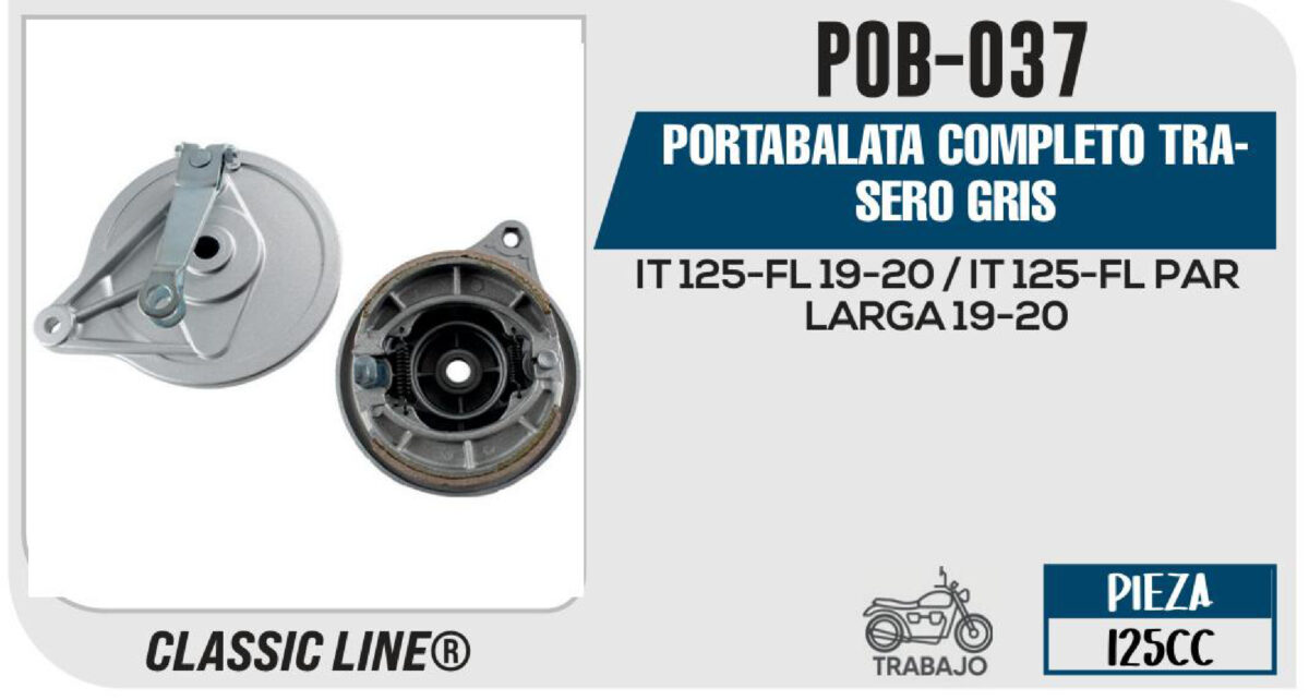 PORTABALATA COMPLETO TRASERO GRIS