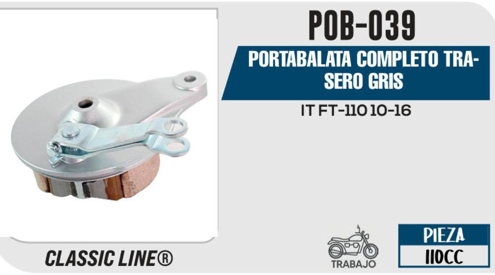 PORTABALATA COMPLETO TRASERO GRIS