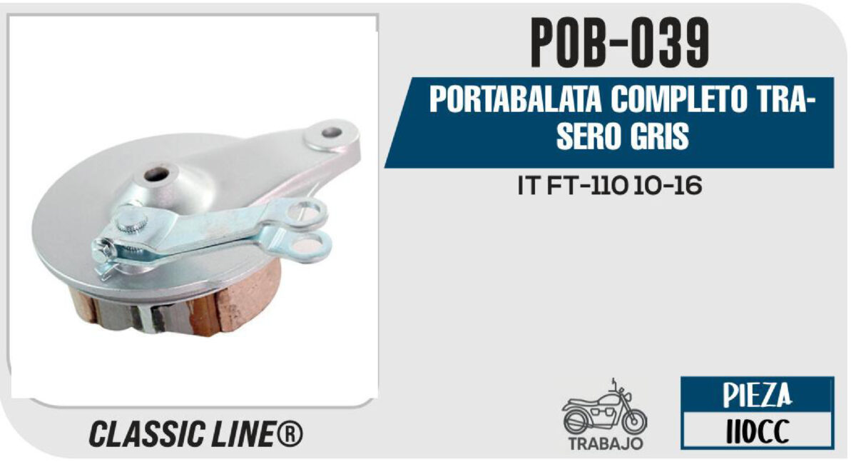 PORTABALATA COMPLETO TRASERO GRIS