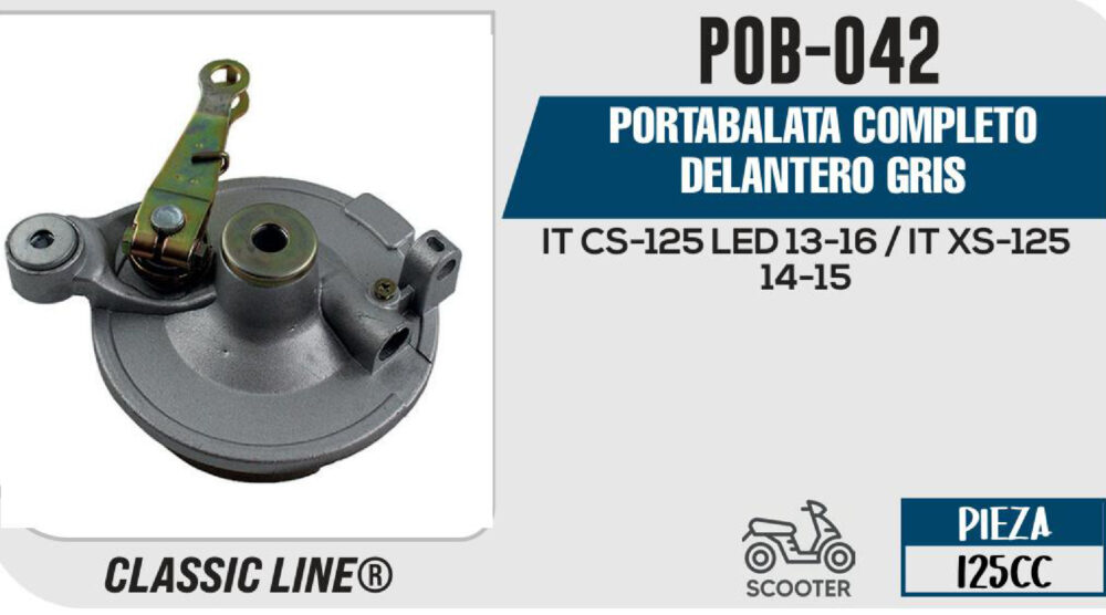 PORTABALATA COMPLETO DELANTERO GRIS